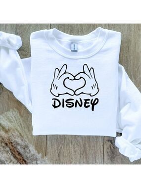 Disney Mickey Heart Hands Custom Sweatshirt